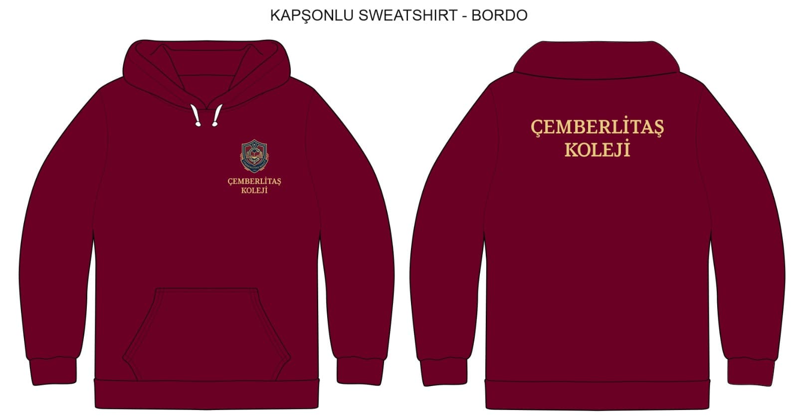 Çemberlitaş Koleji Kapşonlu Sweatshirt